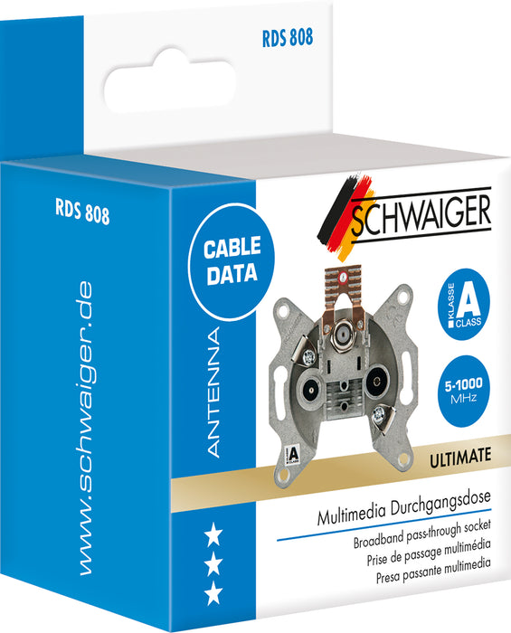 Multimedia Durchgangsdose 8 dB