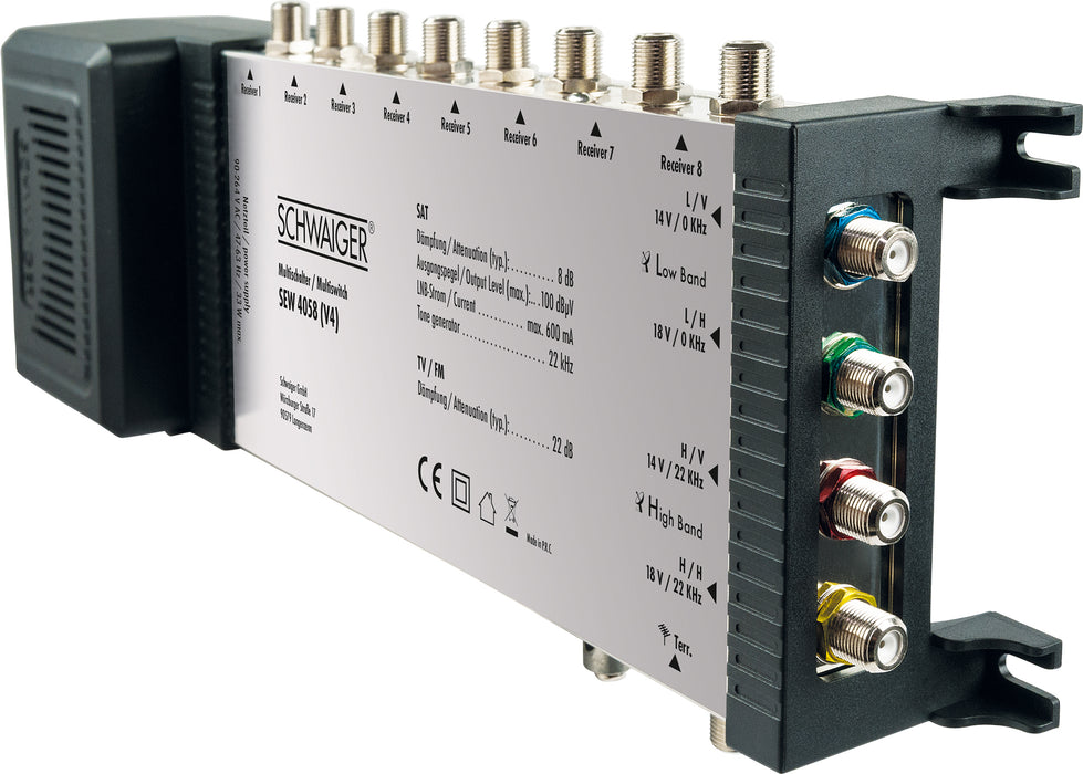 SAT Multischalter 5/8 mit integriertem Netzteil