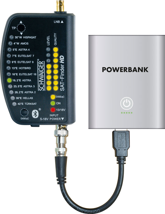 SAT-Finder HD mit Powerbank