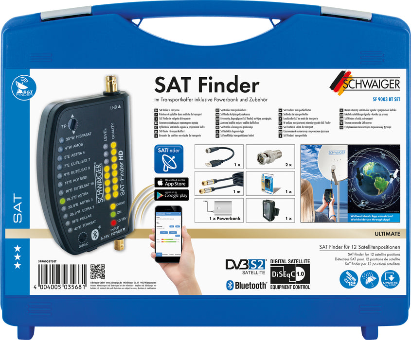 SAT-Finder HD im Transportkoffer Set