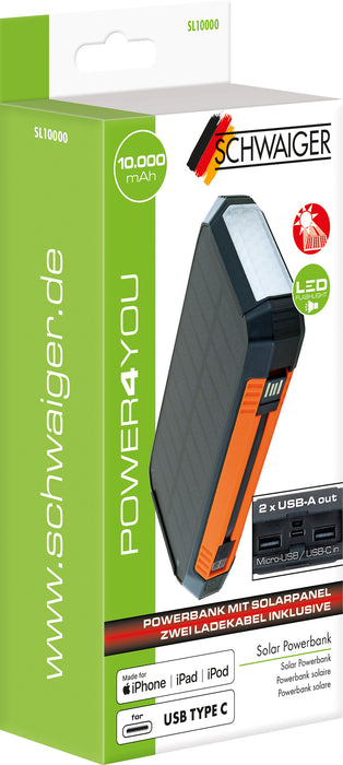 Solar Powerbank 10.000 mAh