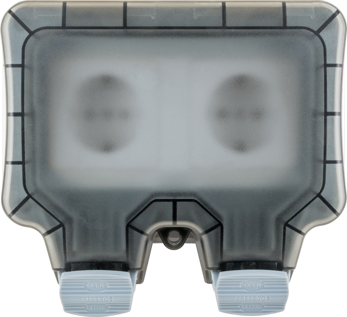 External socket for angle plug 2-way