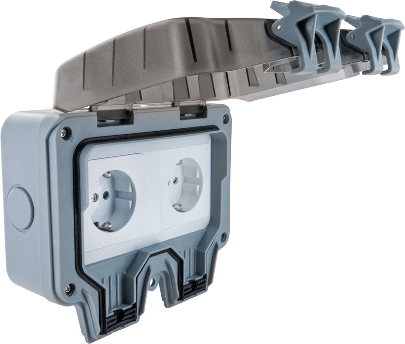 Angle Switch Socket External socket for angle plug 2-way — Schwaiger GmbH