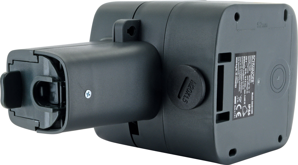 Outdoor surface-mounted socket
