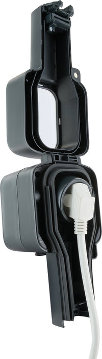 Outdoor surface-mounted socket