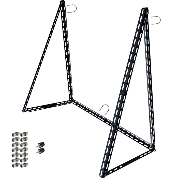 Aluminum solar module frame black