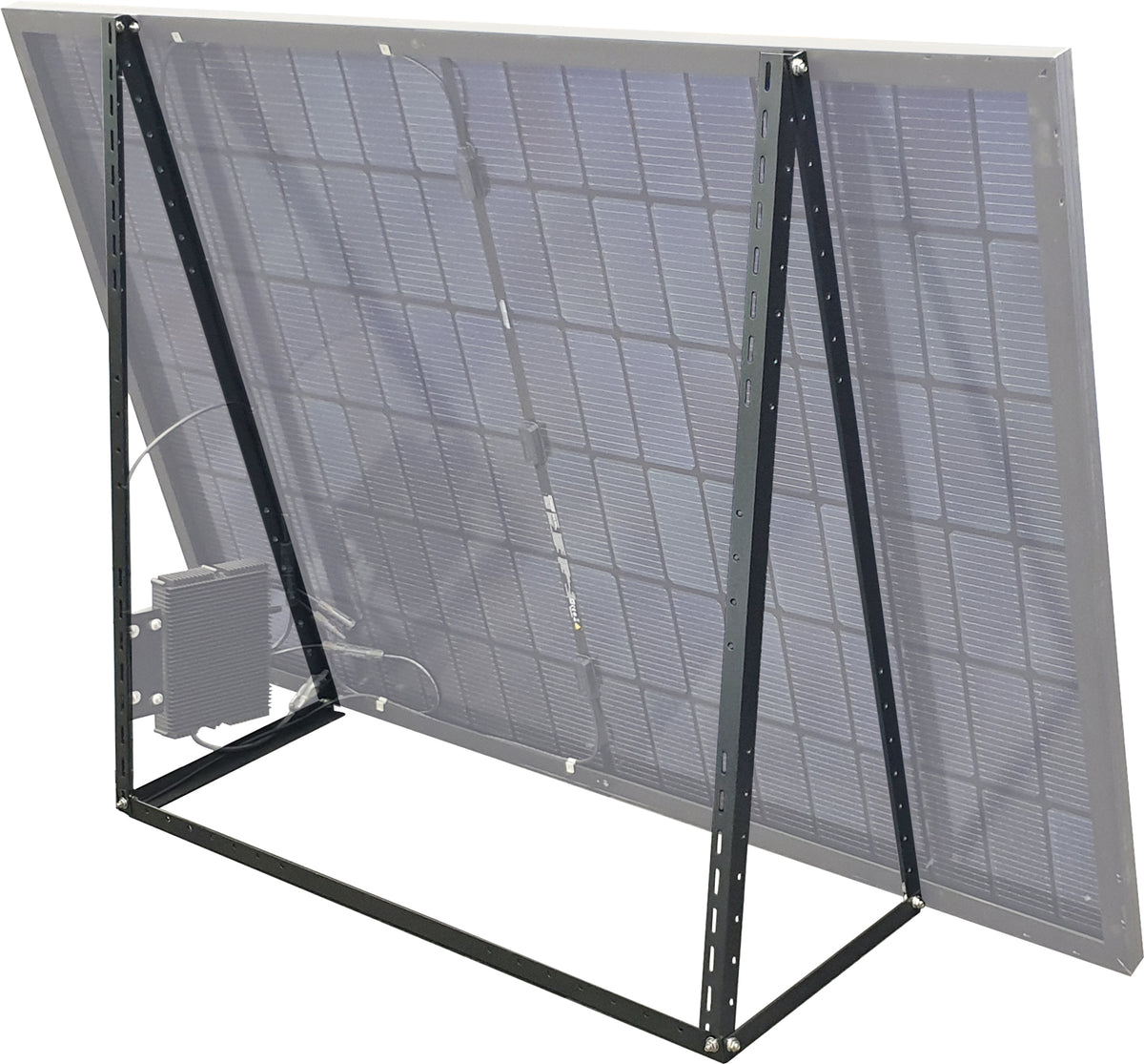 Aluminum solar module frame black