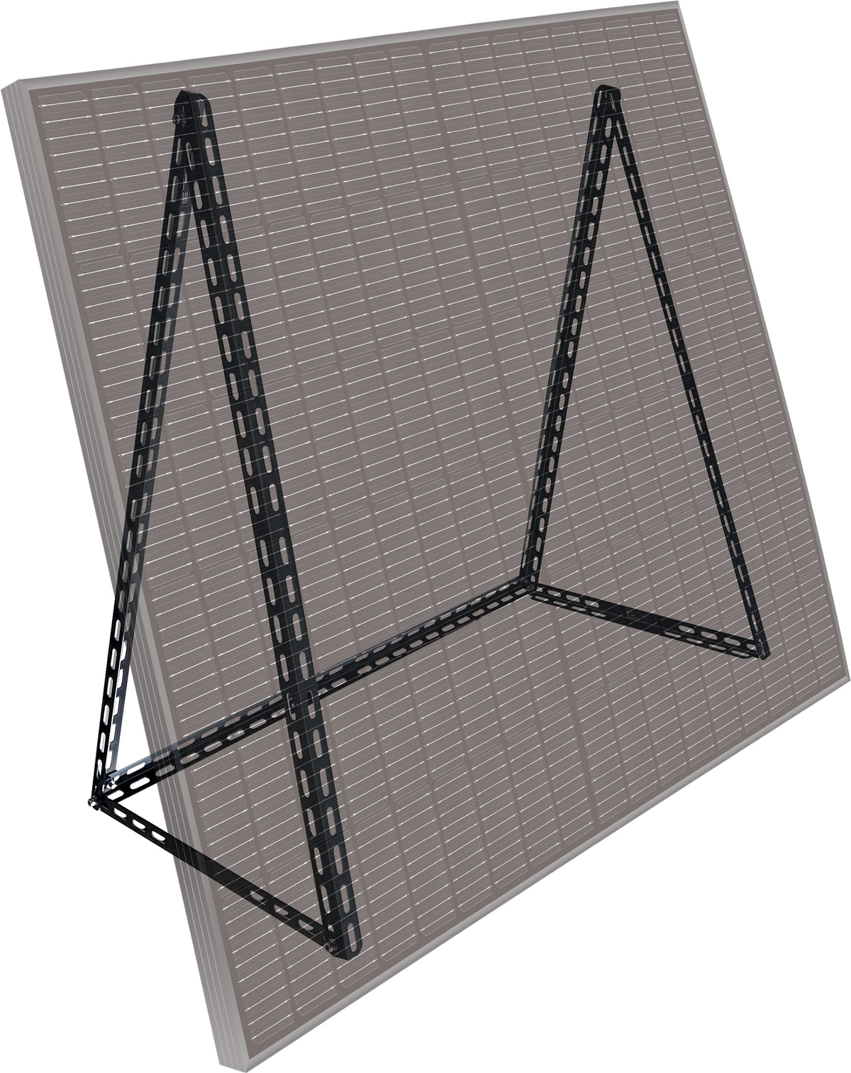 Aluminum solar module frame black