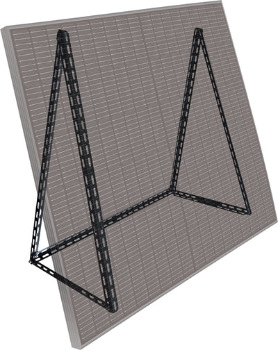 Aluminum solar module frame black