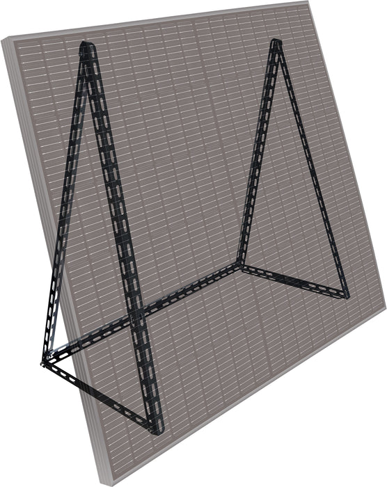 Aluminum solar module frame black