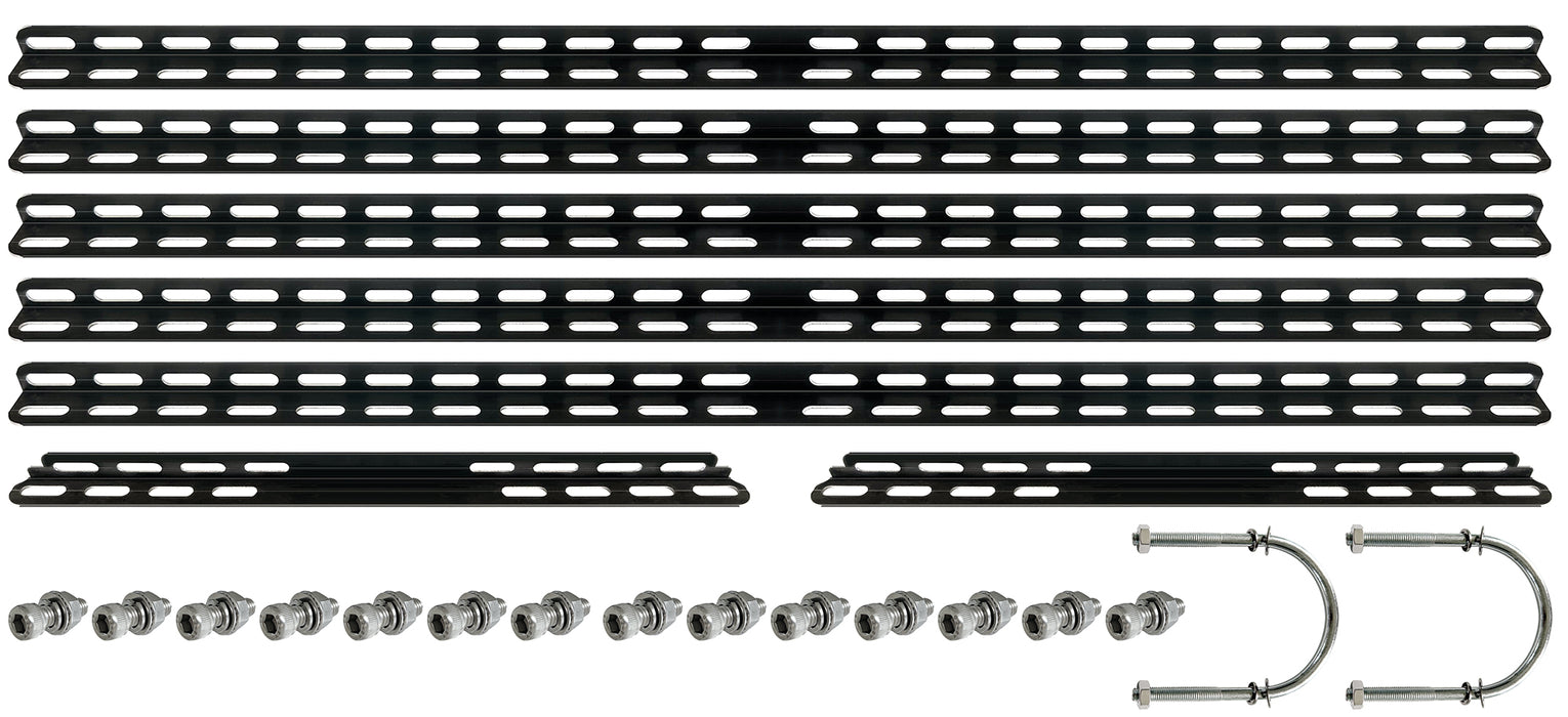 Aluminum solar module frame black