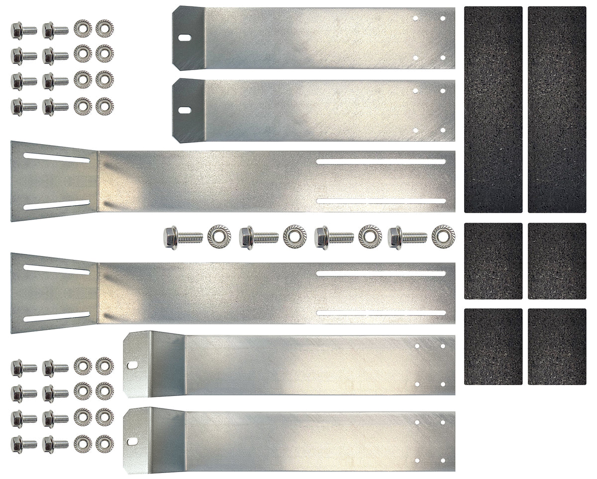 Flachdach-Halterung für Solarmodule mit einstellbarem Winkel