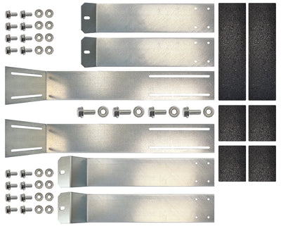 Flachdach-Halterung für Solarmodule mit einstellbarem Winkel