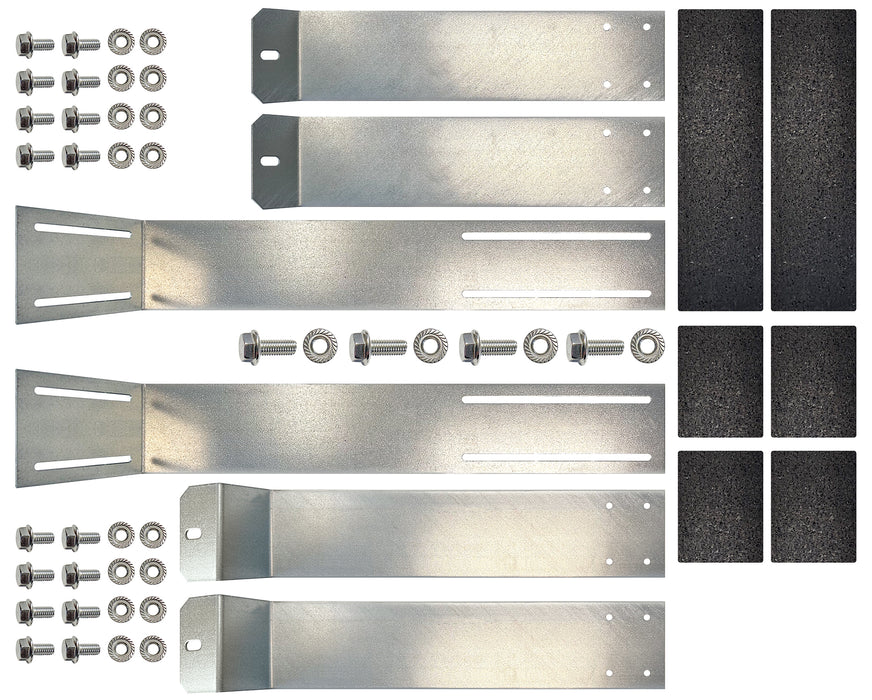 Flachdach-Halterung für Solarmodule mit einstellbarem Winkel