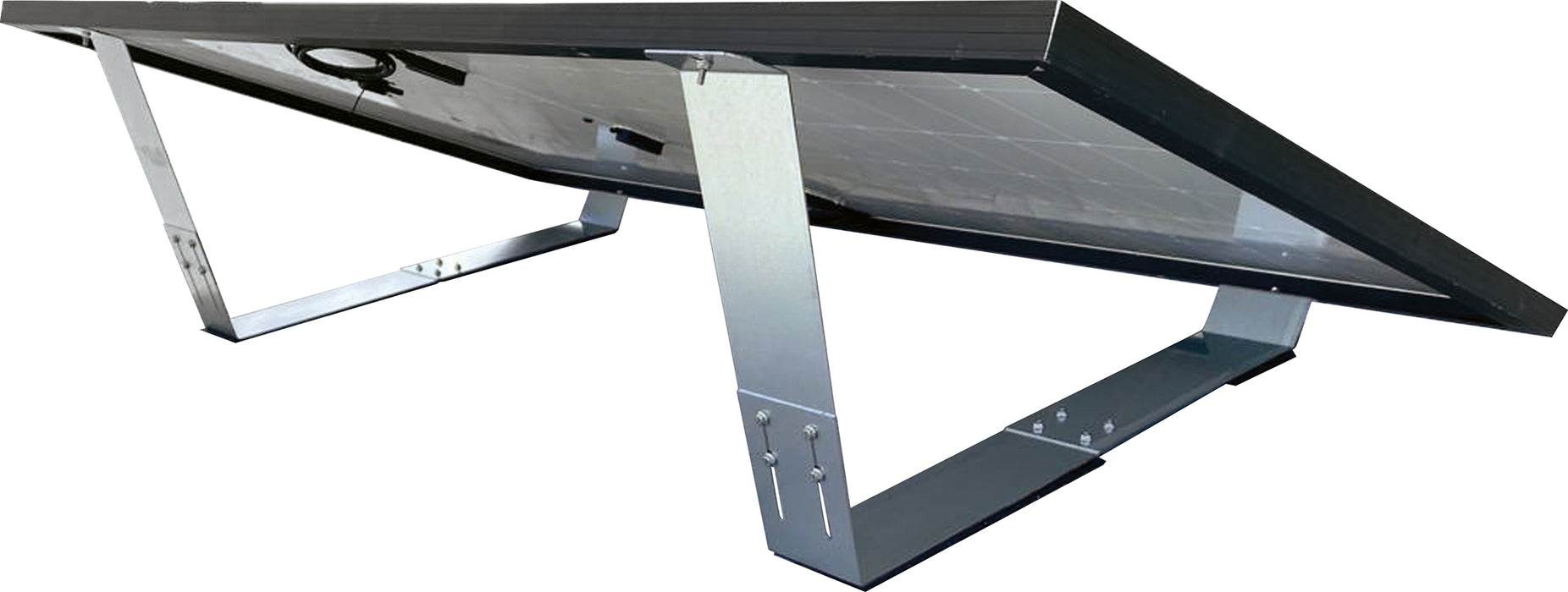 Flachdach-Halterung für Solarmodule mit einstellbarem Winkel