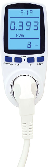 Energiekosten-/ Einspeisemessgerät mit beleuchtetem Display