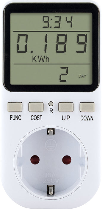 Energiekosten/Einspeisemessgerät beleuchtet
