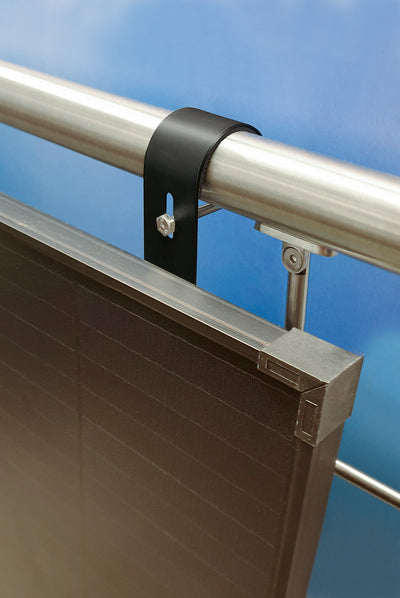 railing mounting set for 2 solar modules