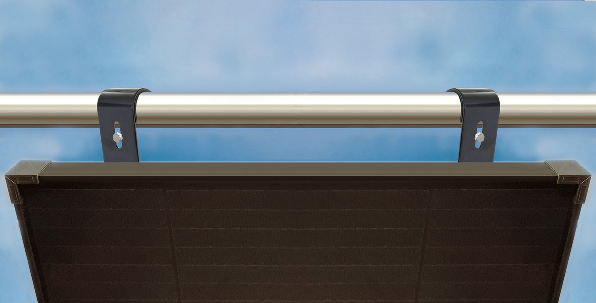 railing mounting set for 2 solar modules