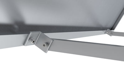 Railing bracket for solar module silver