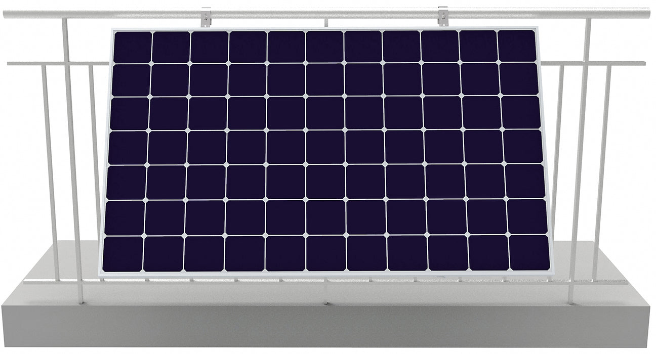 Geländerhalterung für Solarmodul silber