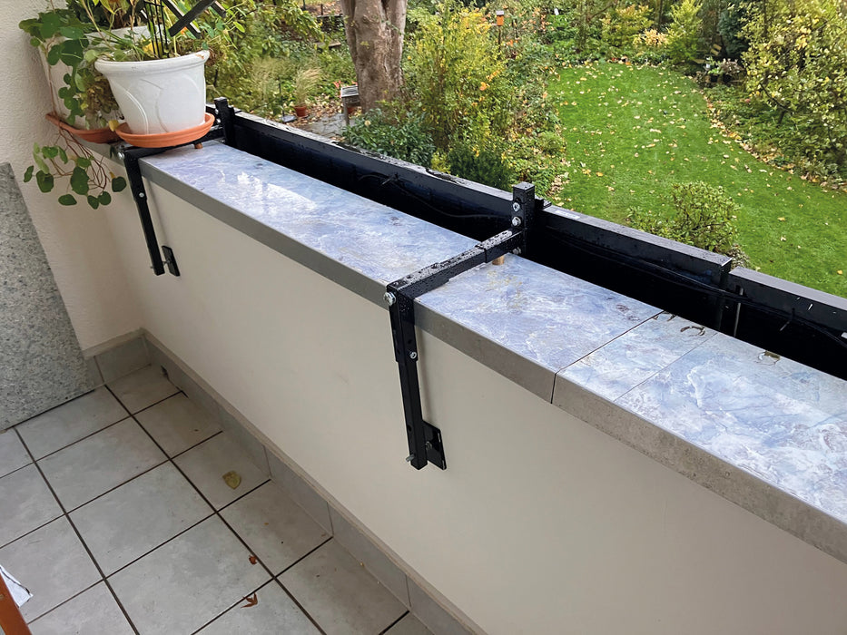 Solarmodul Brüstungshalter für Betonbalkone
