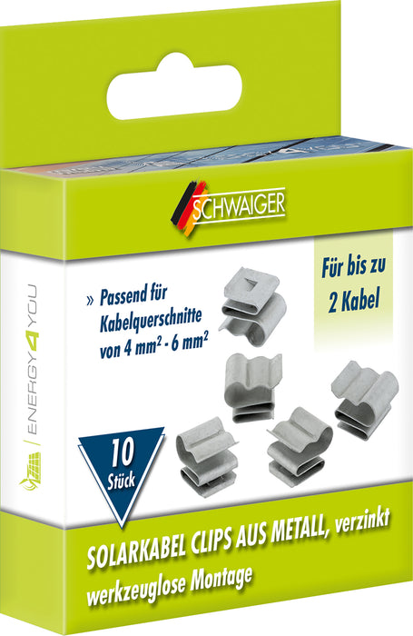 Solarkabel Clip 10er Set