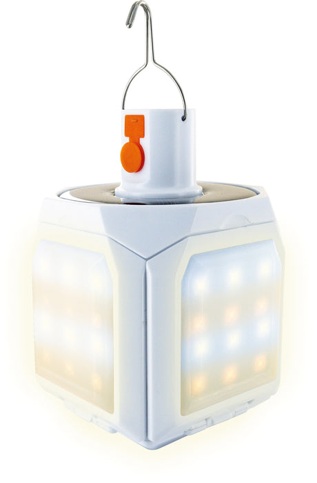 Solar-Hängeleuchte klappbar mit Haken Schwarz/Weiß