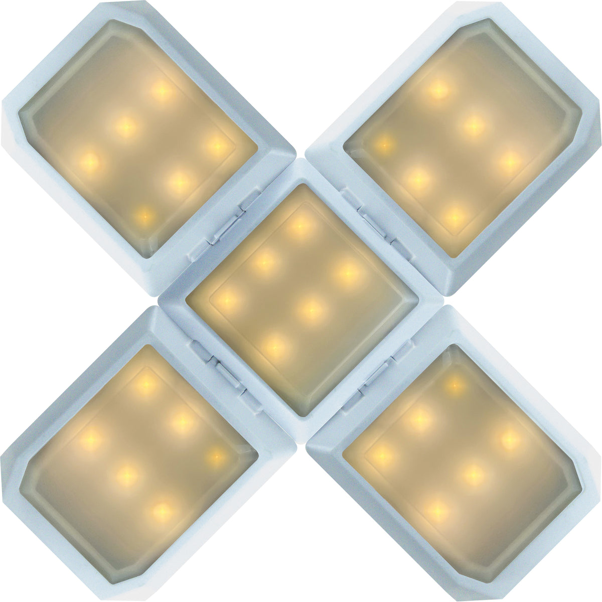 Solar-Hängeleuchte klappbar mit Haken Schwarz/Weiß