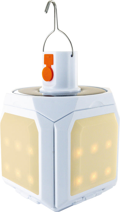 Solar-Hängeleuchte klappbar mit Haken Schwarz/Weiß