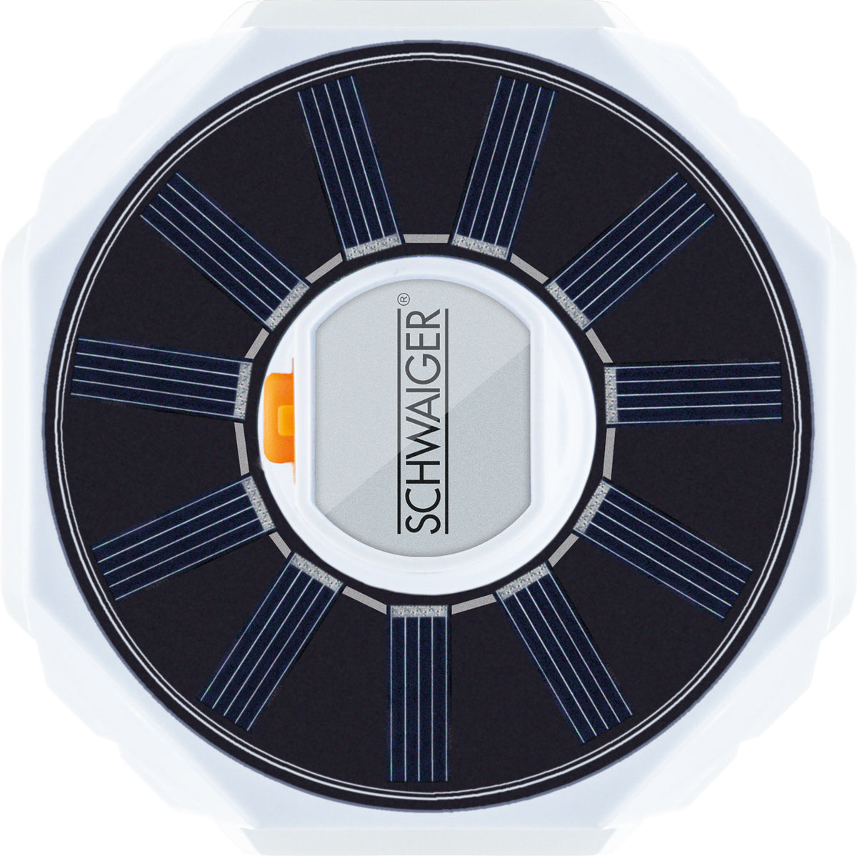 Solar-Hängeleuchte klappbar mit Haken Schwarz/Weiß
