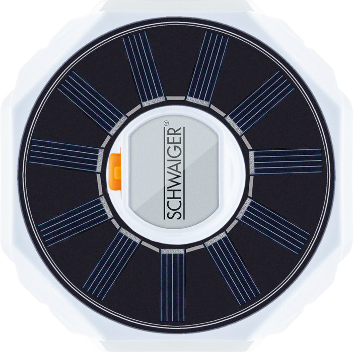 Solar-Hängeleuchte klappbar mit Haken Schwarz/Weiß