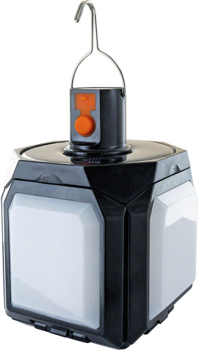 Solar-Hängeleuchte klappbar mit Haken Schwarz/Weiß