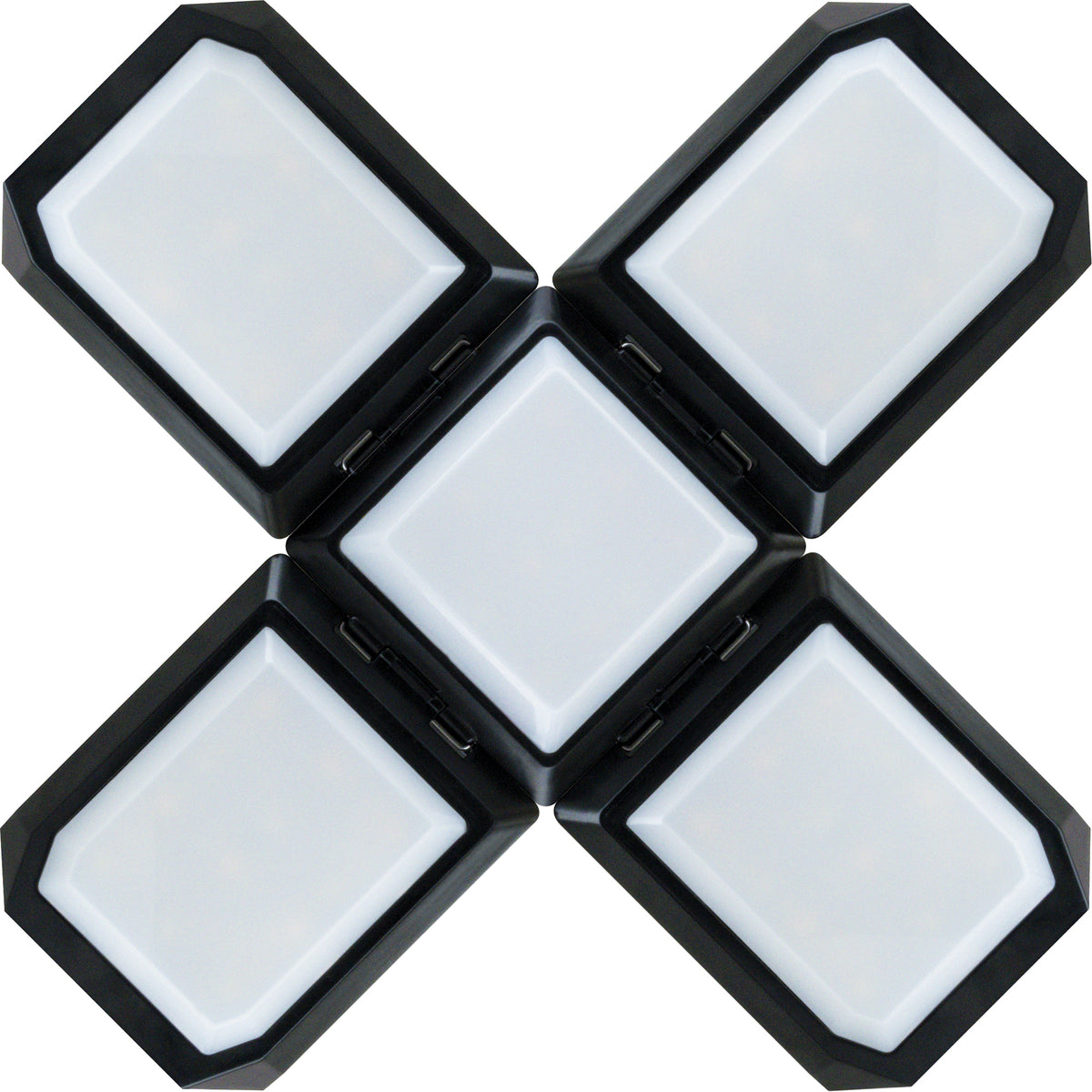 Solar-Hängeleuchte klappbar mit Haken Schwarz/Weiß