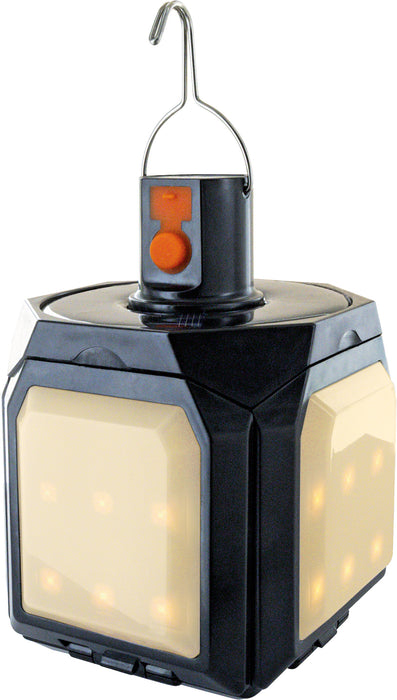 Solar-Hängeleuchte klappbar mit Haken Schwarz/Weiß