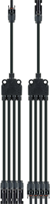 2x Solarstecker 4 in1 Adapterkabel 35cm