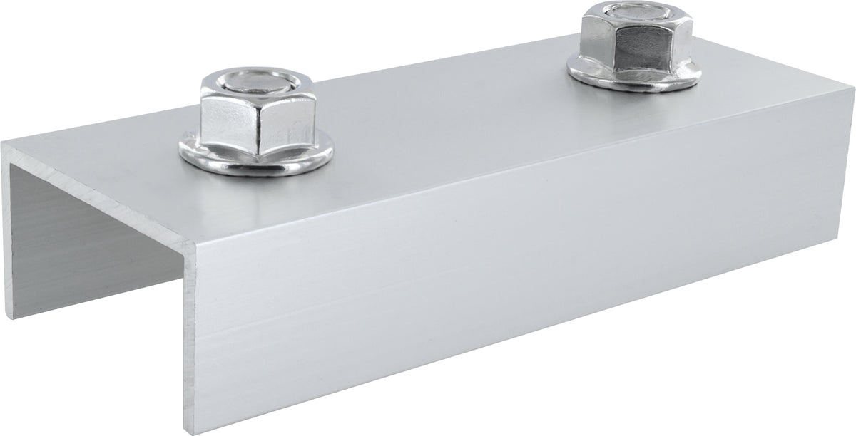 Tile roof mounting set for 2 solar modules