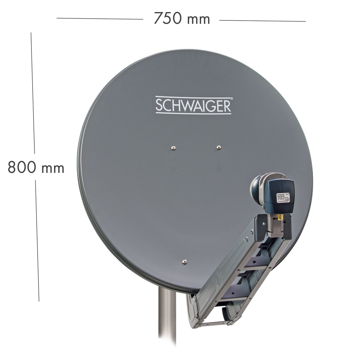 Aluminium Offset Antenne (75 cm) Set