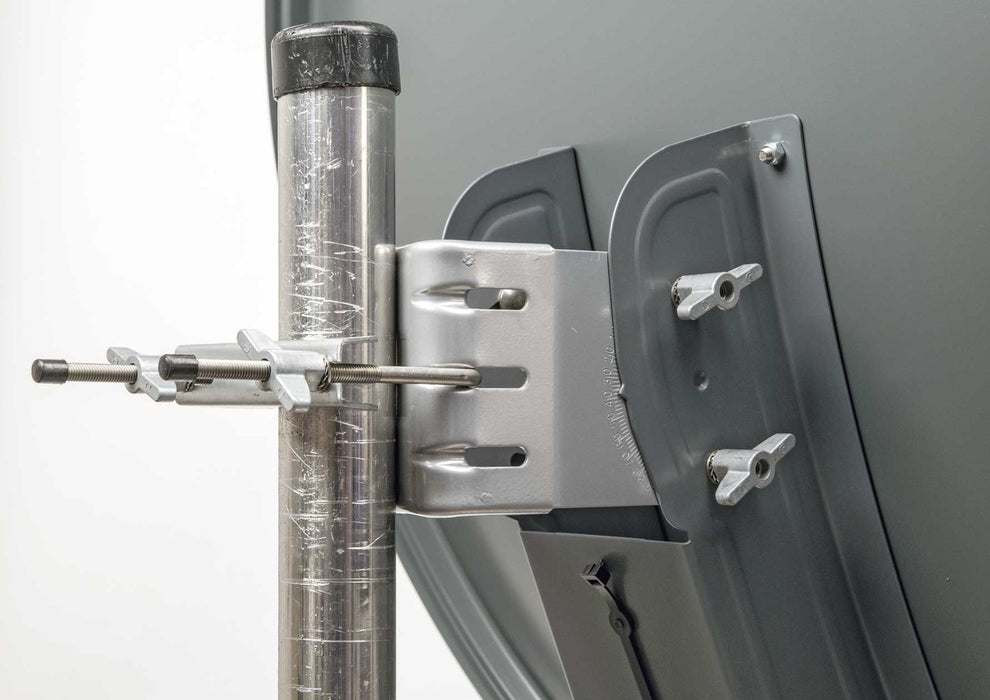 Satellitenschüssel Aluminium Hellgrau/Rot/Anthrazit 75 cm