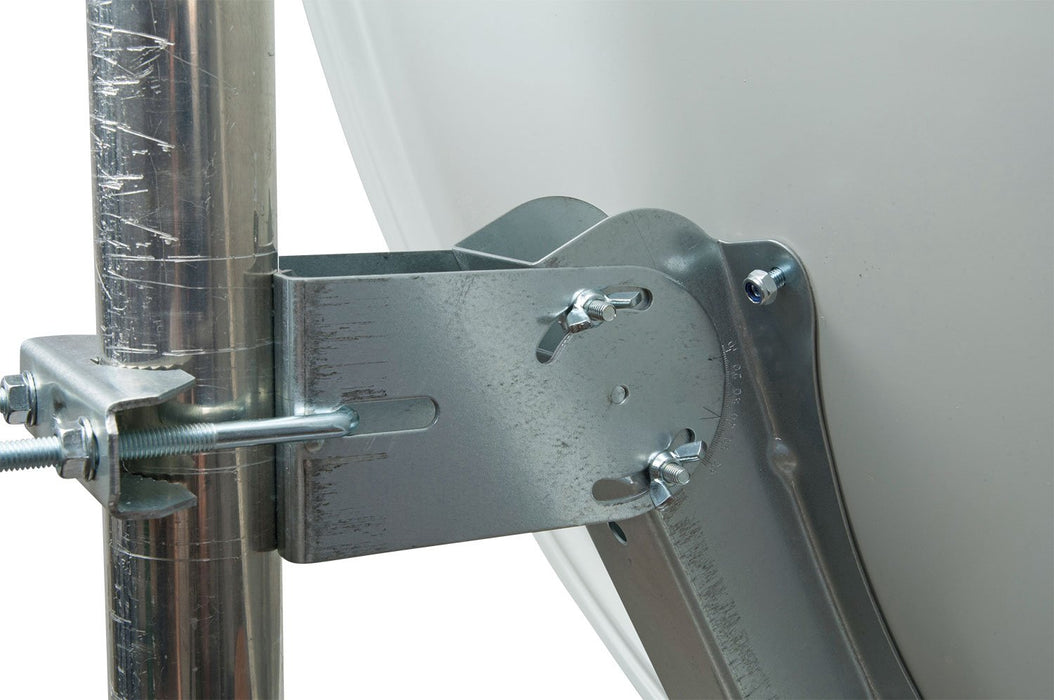 Satellitenschüssel Aluminium Hellgrau/Rot/Anthrazit 73 cm