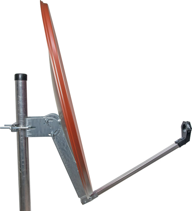 Satellitenschüssel Aluminium Hellgrau/Rot/Anthrazit 73 cm