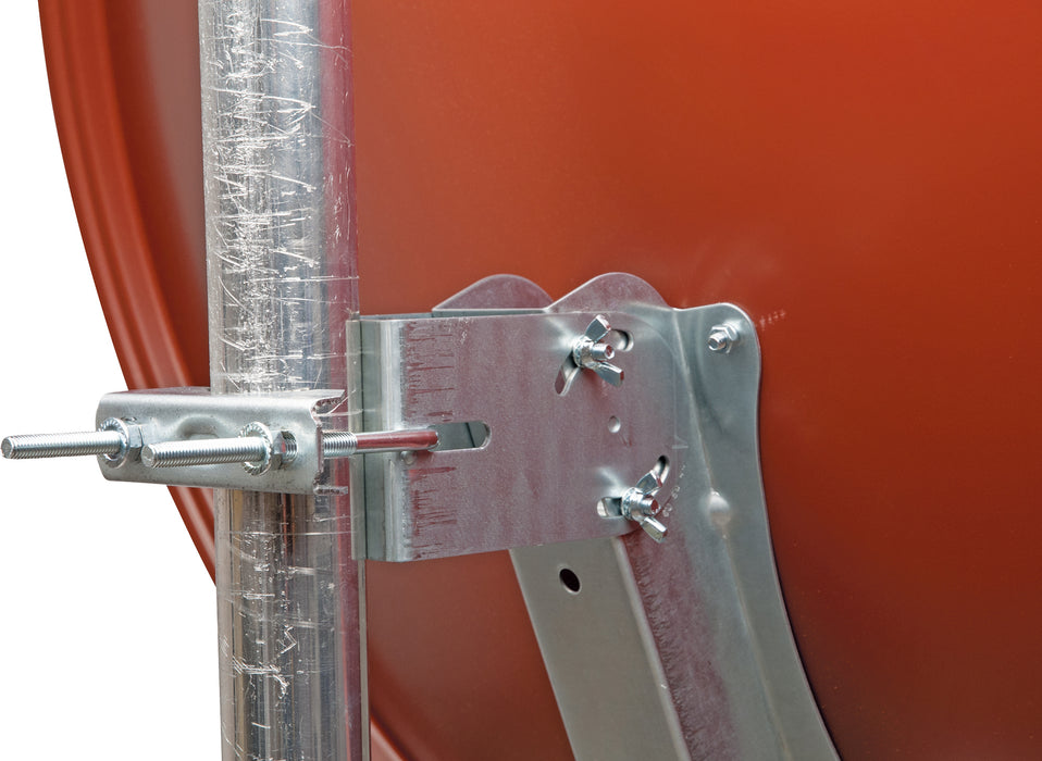 Satellitenschüssel Aluminium Hellgrau/Rot/Anthrazit 73 cm