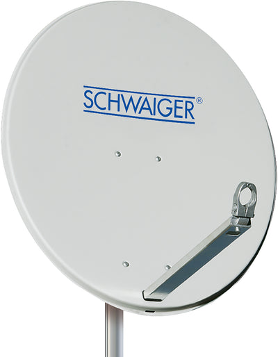 Aluminium Satellitenschüssel 60 cm Hellgrau/Rot/Anthrazit