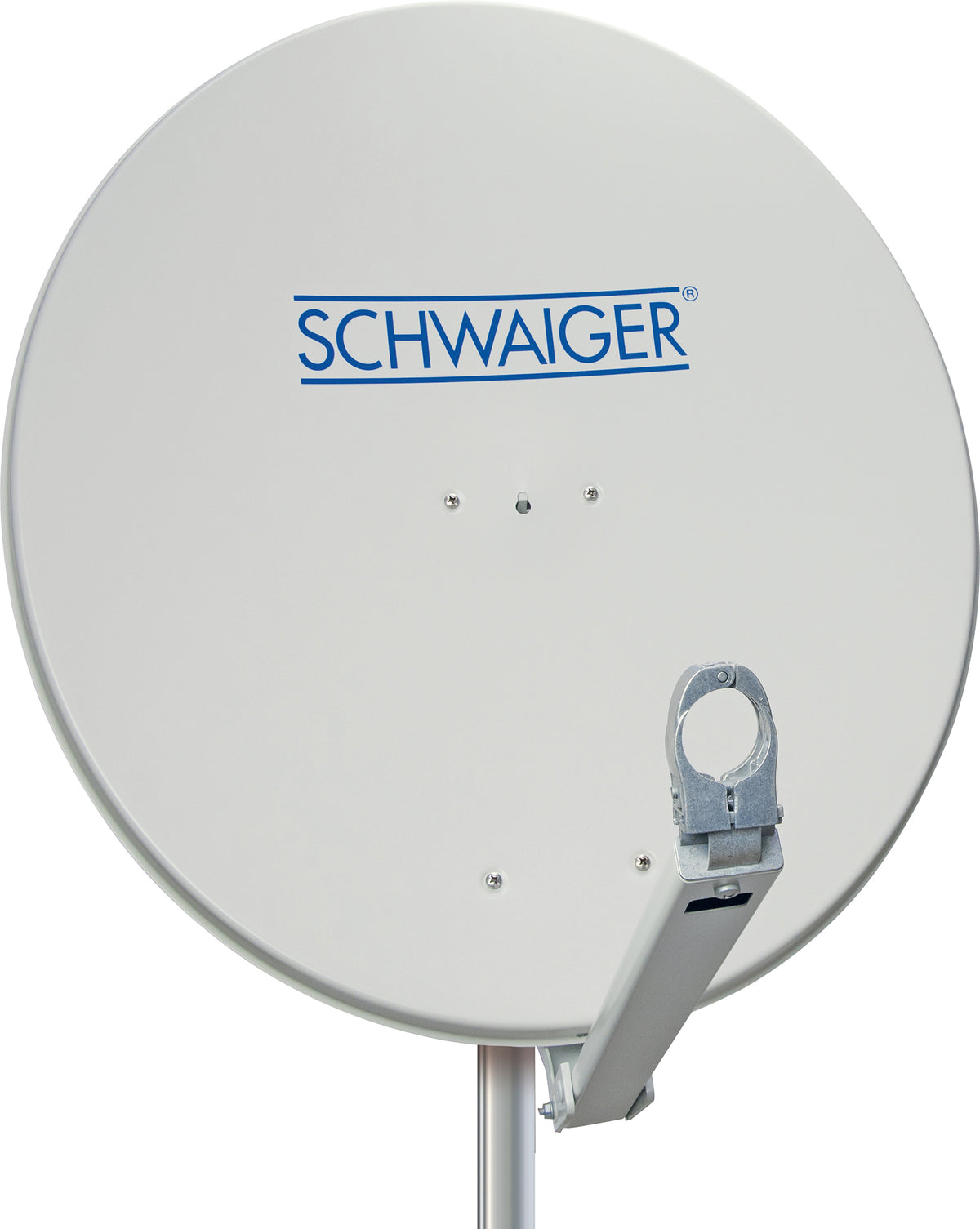 Aluminium Satellitenschüssel 80 cm Hellgrau/Rot/Anthrazit