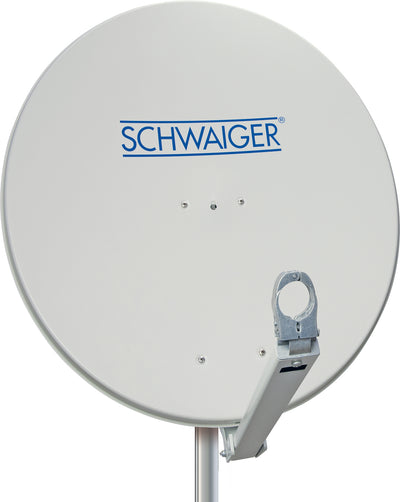 Aluminium Satellitenschüssel 80 cm Hellgrau/Rot/Anthrazit