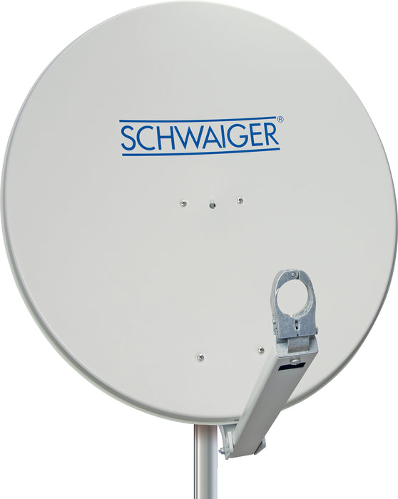 Satellitenschüssel Aluminium Hellgrau/Rot/Anthrazit 75 cm