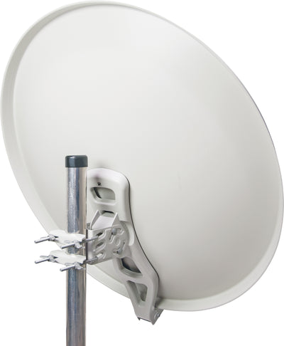 Satellitenanlage Set Hellgrau Aluminium 88 cm