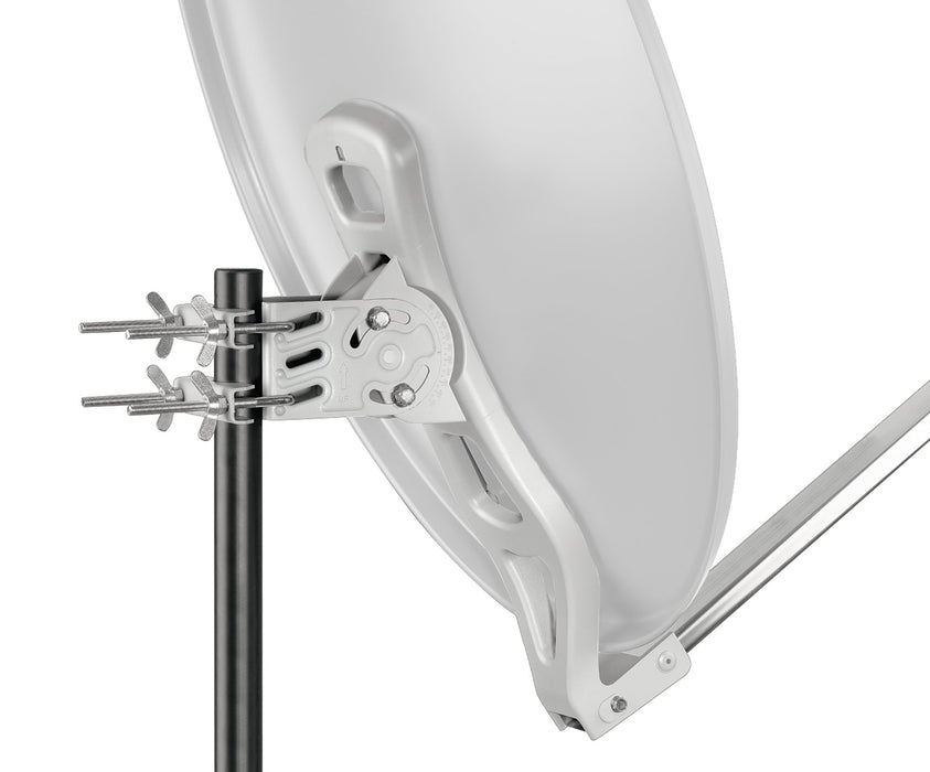 Aluminium Satellitenschüssel 88 cm hellgrau