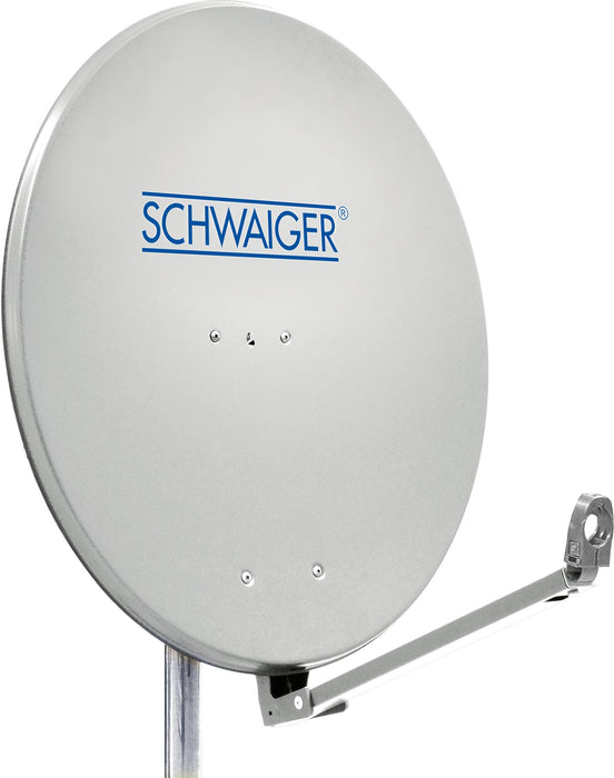 Aluminium Satellitenschüssel 88 cm hellgrau