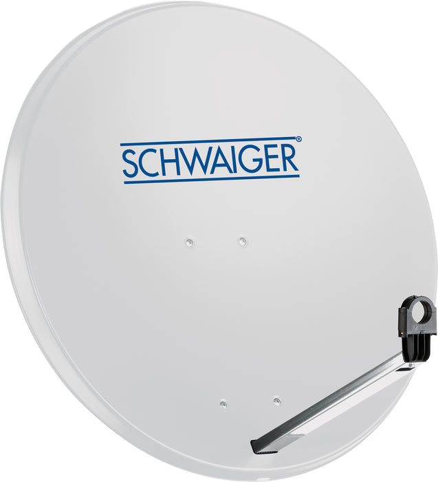 Stahl Satellitenschüssel 80 cm hellgrau